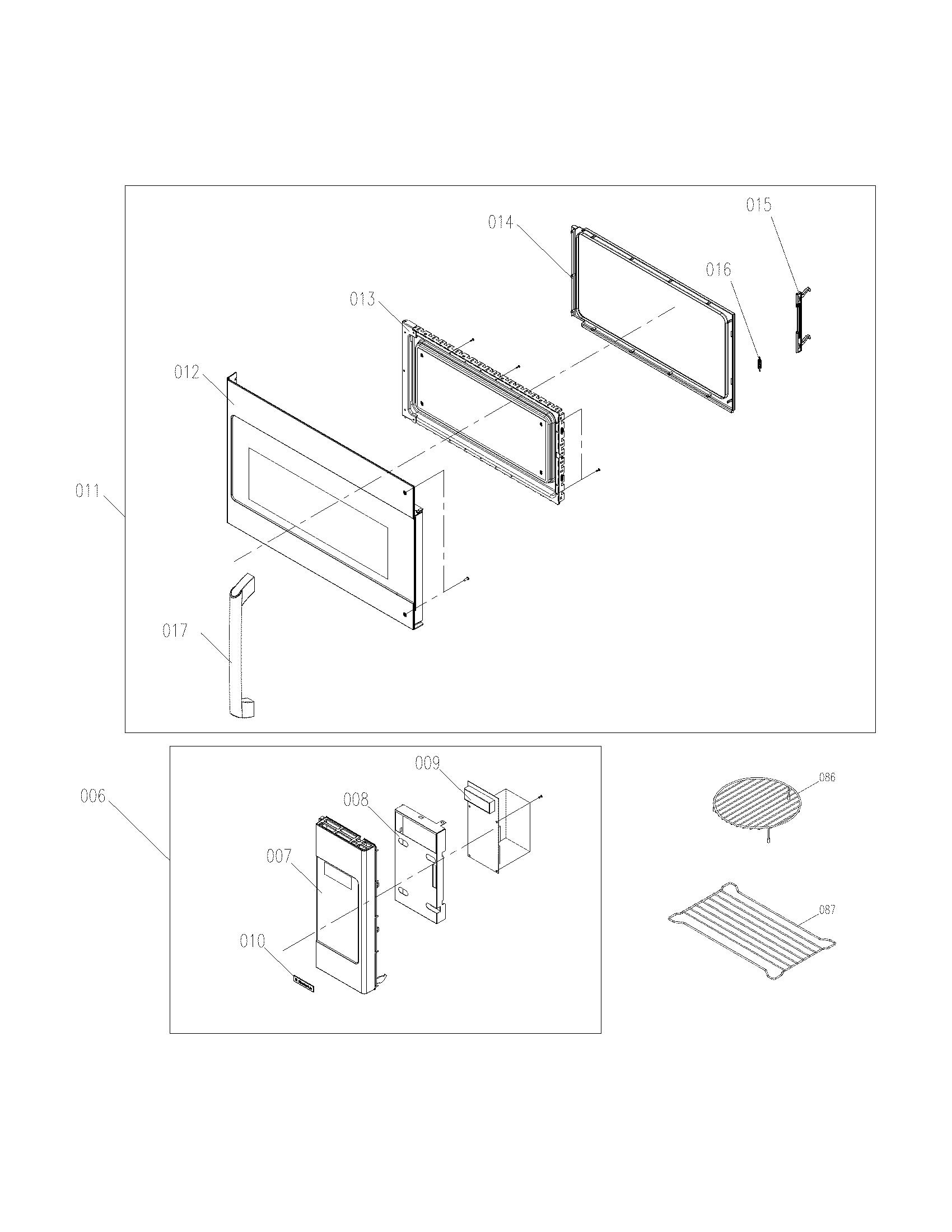 CONTROL PANEL,DOOR,MISCELLANEOUS