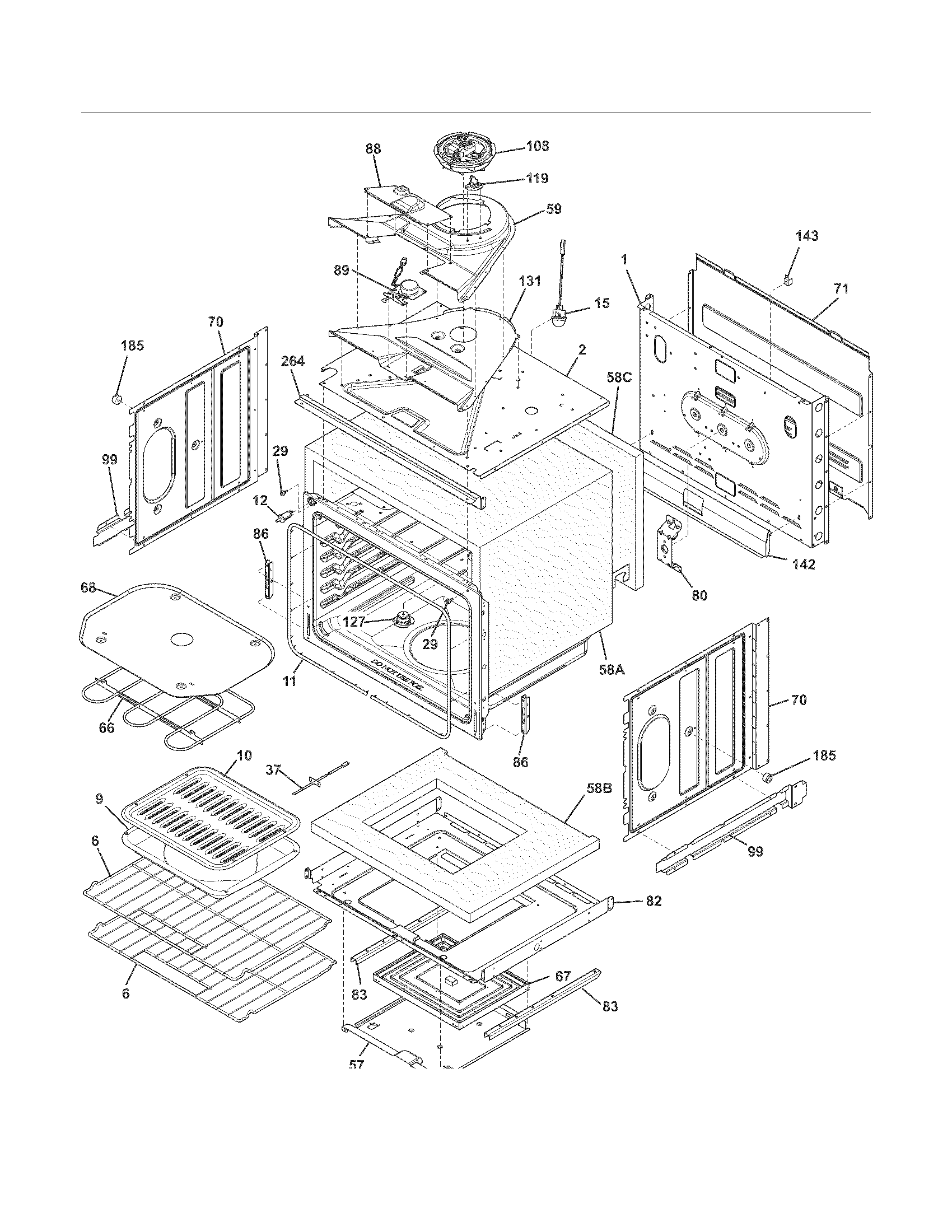 Upper oven