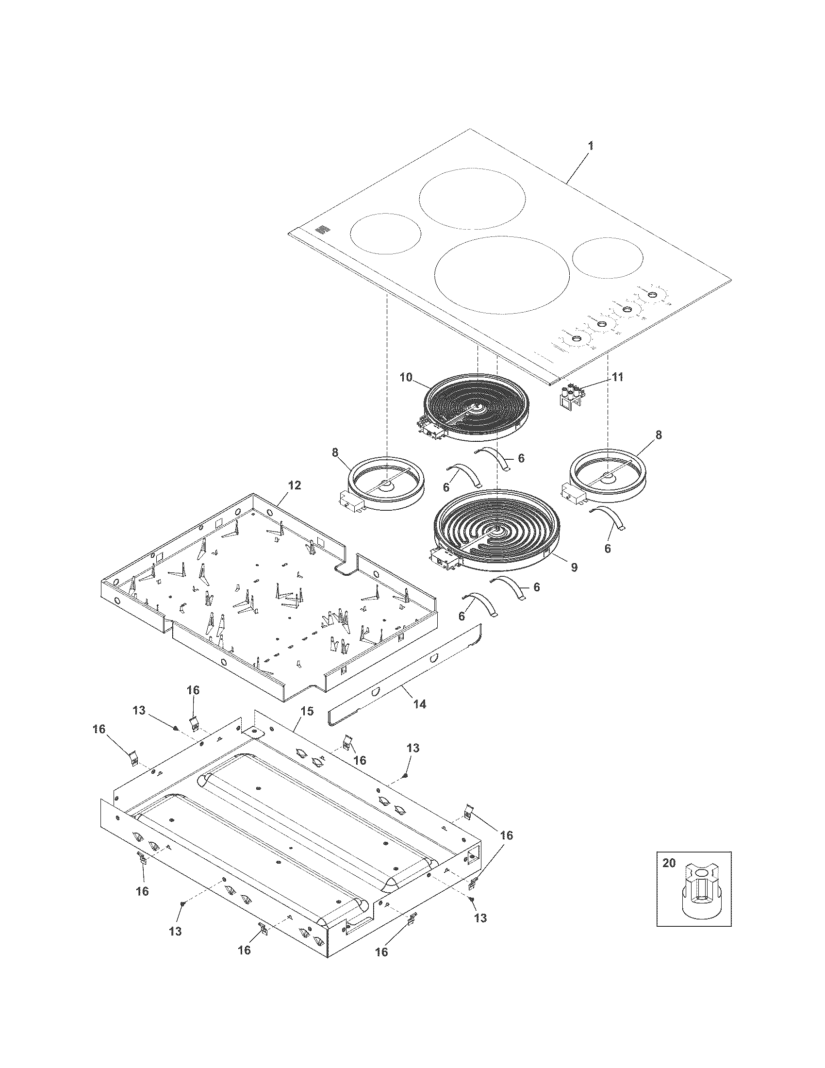 Main top/surface units