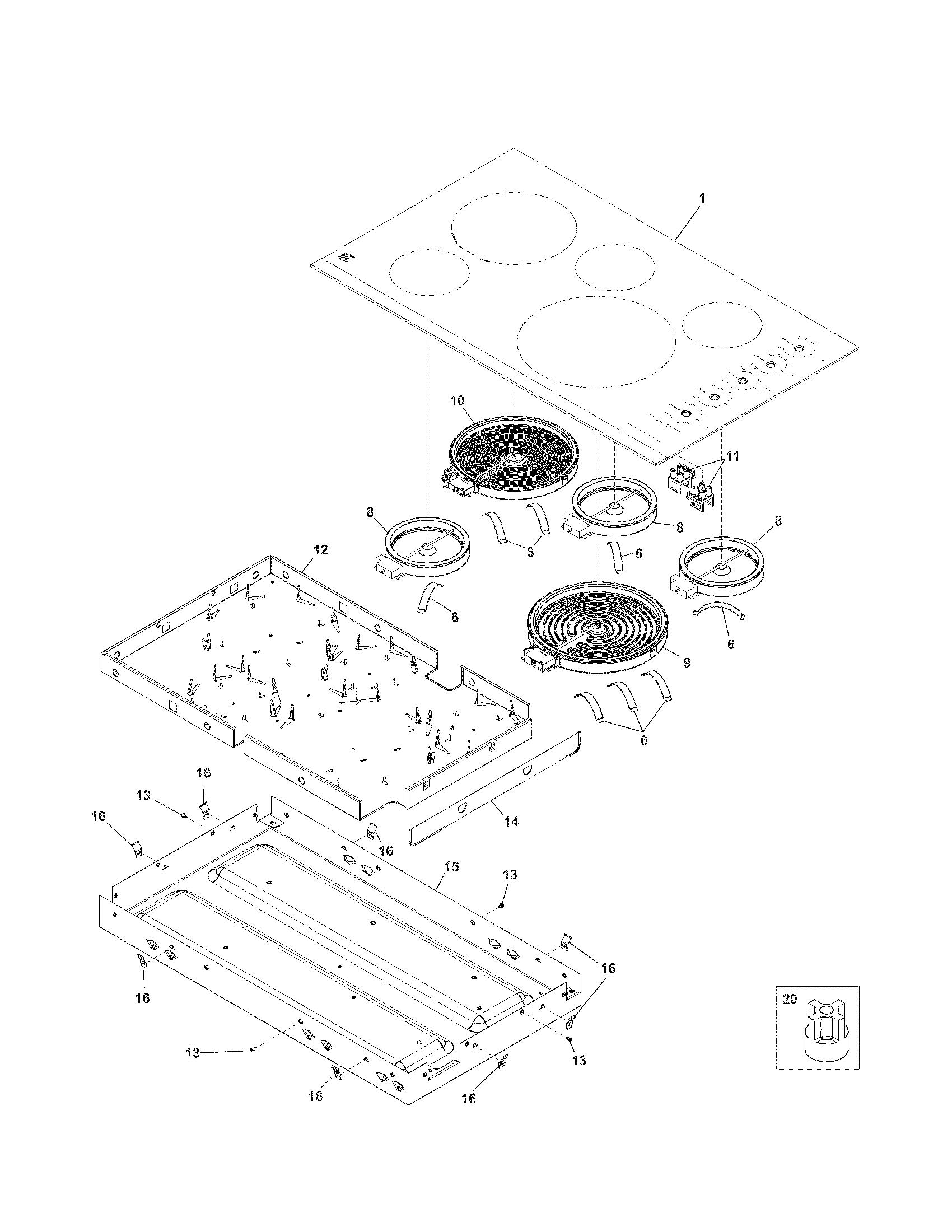 Main top/surface units