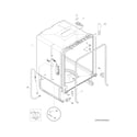 Frigidaire FBD2400KS4B tub diagram