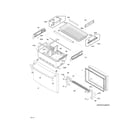 Frigidaire FPHF2399PF4 freezer drawer, baskets diagram