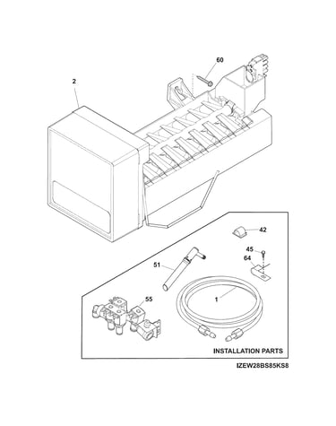Freezer ice maker