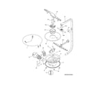 Frigidaire FGBD2434PB1A motor & pump diagram
