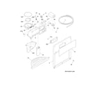 Crosley CRSH232PB5 ice & water dispenser diagram