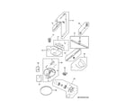 Frigidaire FGHD2472PF1A motor & pump diagram