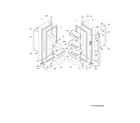 Frigidaire LFHB2741PF4 fresh food door diagram