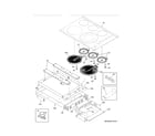 Kenmore Elite 79045319410 main top and surface units diagram