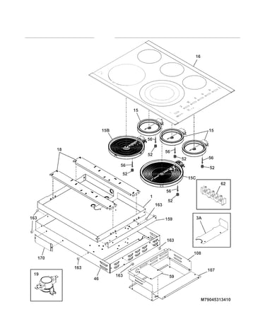 Main top and surface units