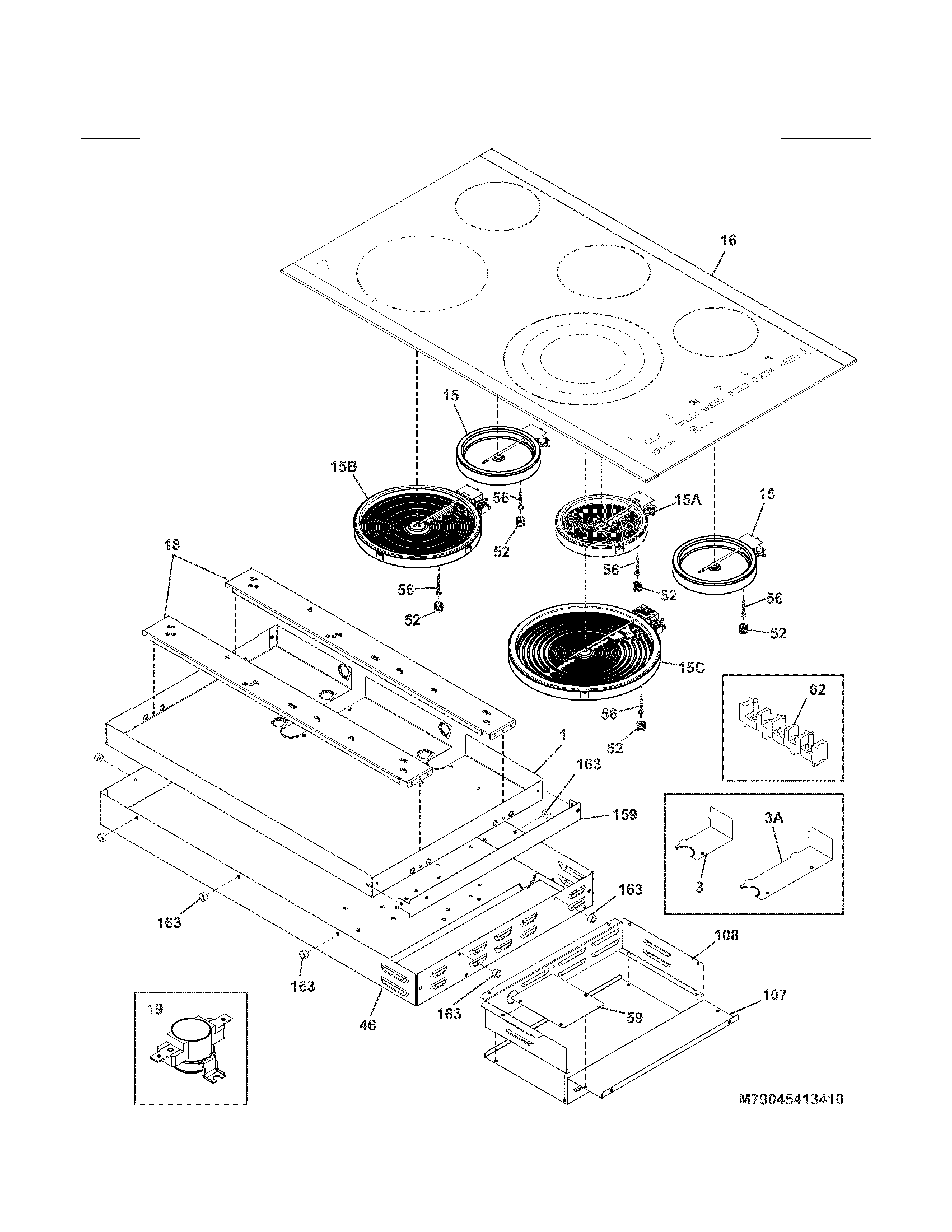 Main top and surface units