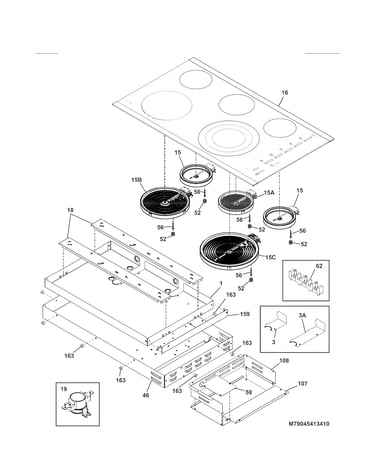 Main top and surface units