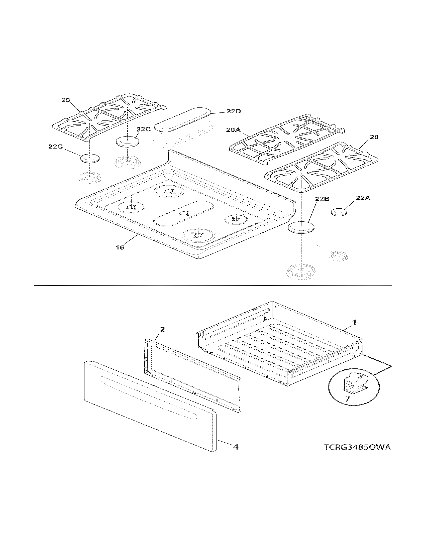 Top/drawer
