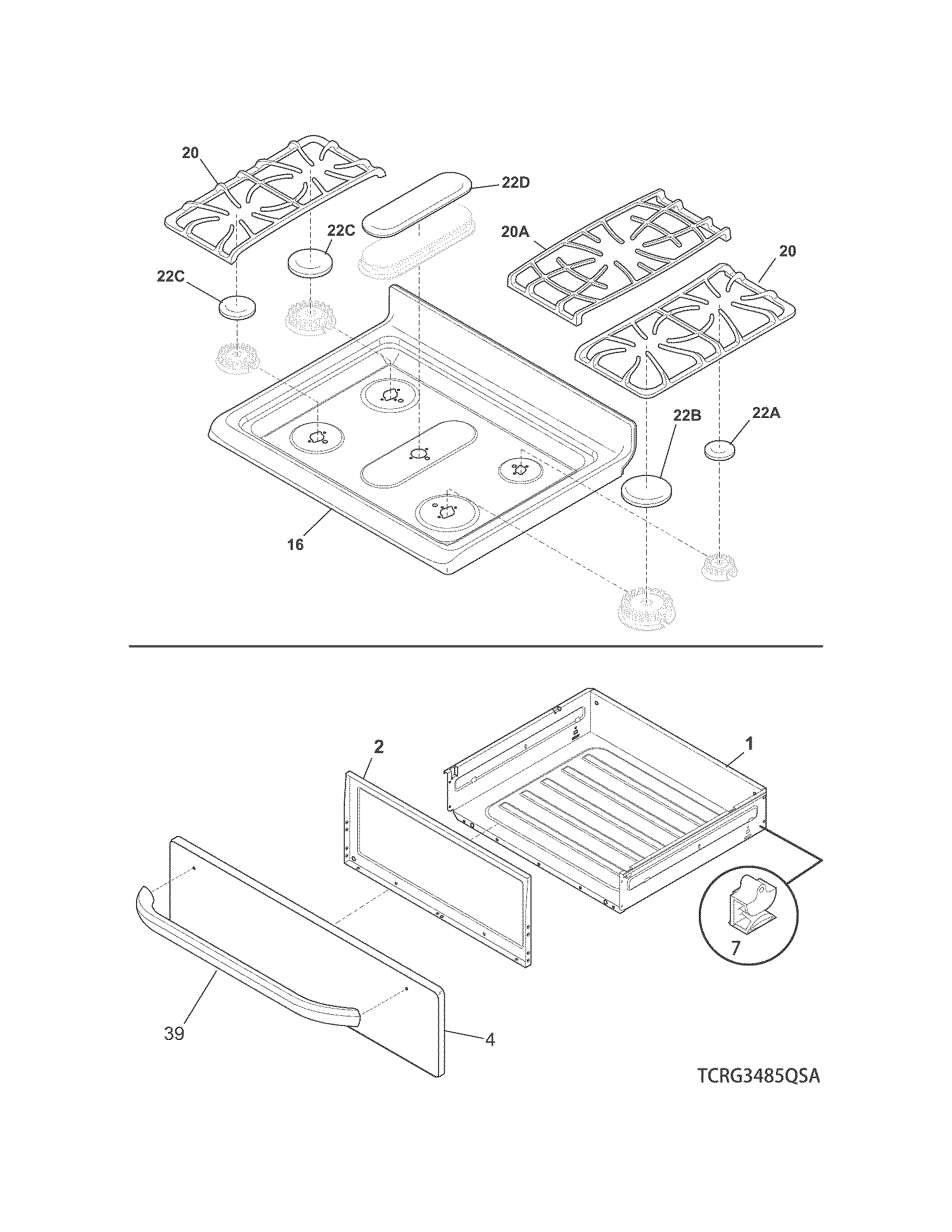 Top/drawer