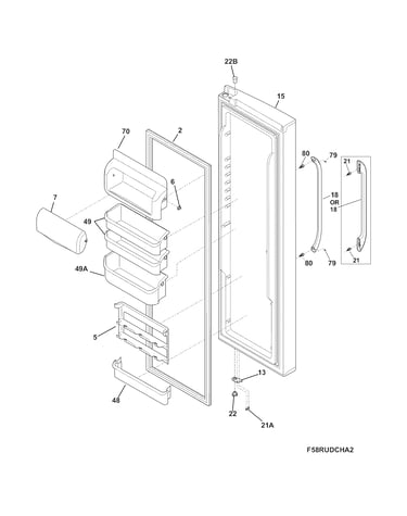 Refrigerator door