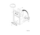 Frigidaire FFSC2323LPA ice & water dispenser diagram