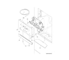 Kenmore 25370349210 controls & ice dispenser diagram