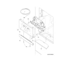 Crosley CFD27WIPW3 controls & ice dispenser diagram