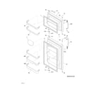 Frigidaire LFHT2117LB8 doors diagram