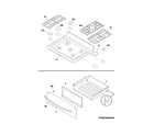 Frigidaire FGGF3032MFG top/drawer diagram