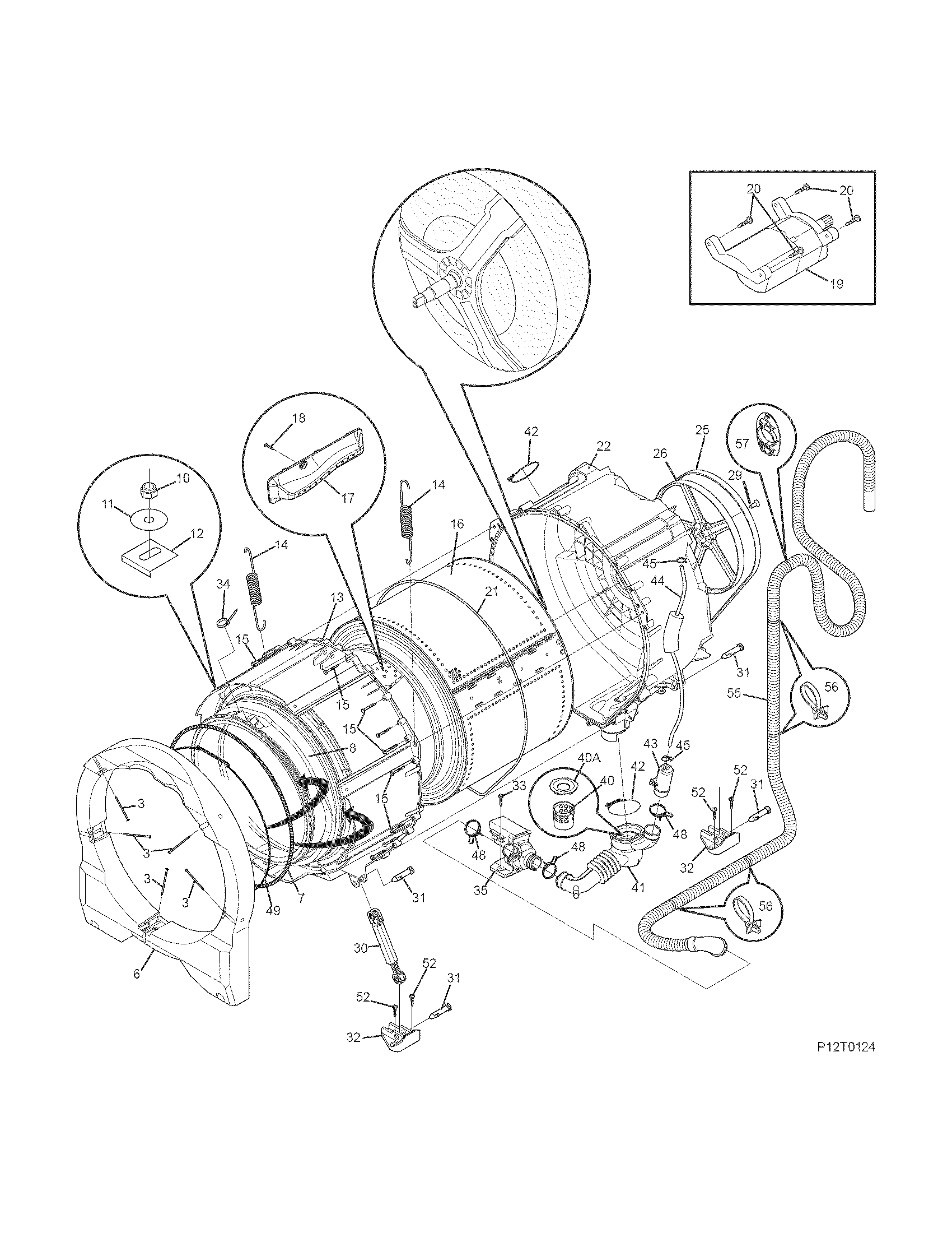 Motor/tub