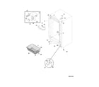 Frigidaire FFU13M3HW5 cabinet diagram