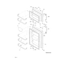 Frigidaire FFTR1814LBN doors diagram