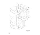 Frigidaire FFTR2021QW1 doors diagram
