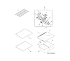 Frigidaire NFTR18X4QB0 shelves diagram