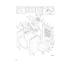 Electrolux EIMED60LSS3 cabinet/drum diagram