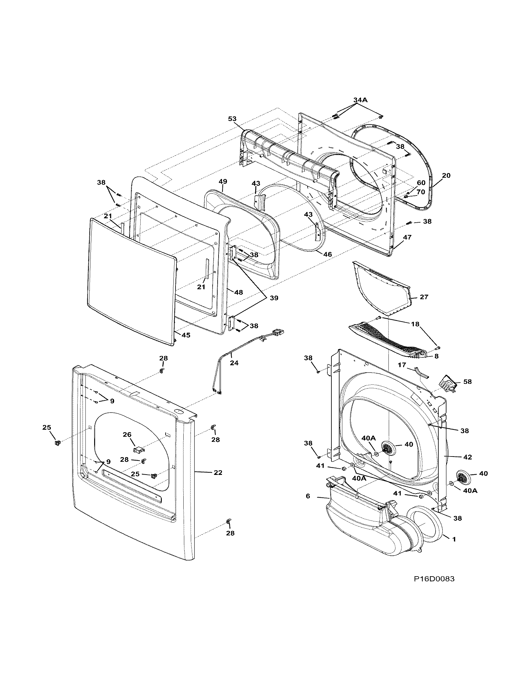 FRONT PANEL/LINT FILTER