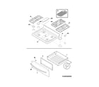 Frigidaire FGGF3054MFE top/drawer diagram