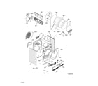 Electrolux EIED200QSW00 cabinet/drum diagram