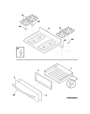 Top/drawer