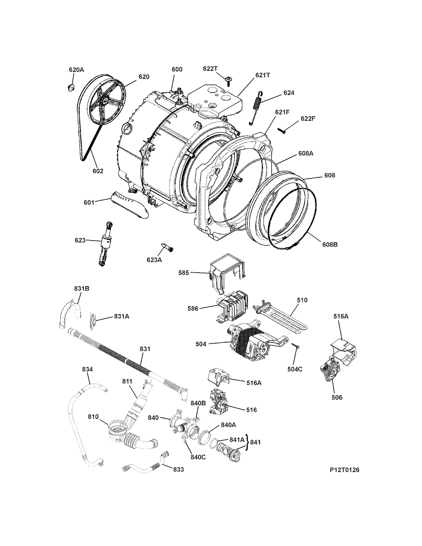 Motor/tub