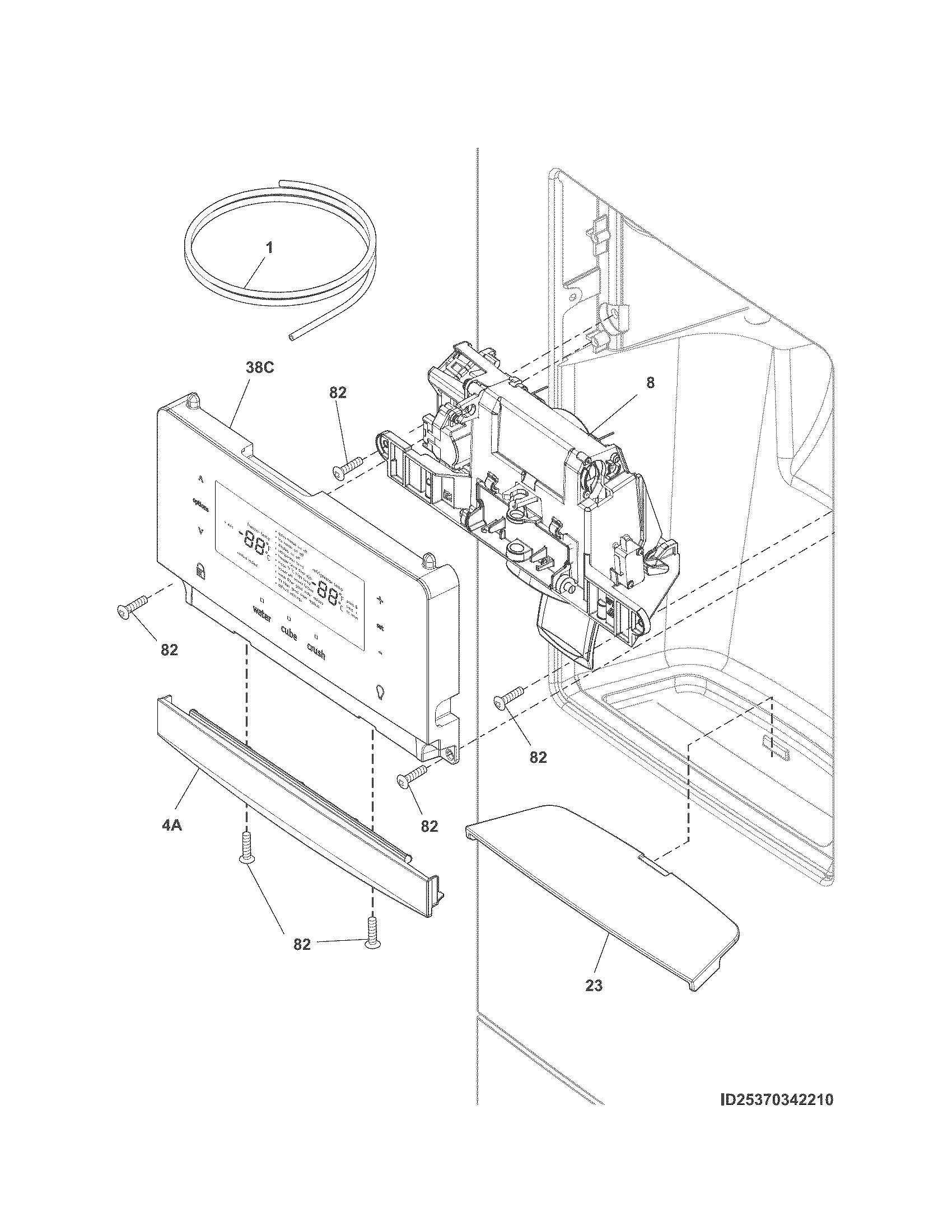 CONTROLS & ICE DISPENSER