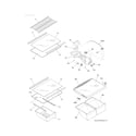 Kenmore 25368894015 shelves diagram