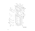 Frigidaire FFTR1621QB2 doors diagram