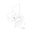 Frigidaire FBD2400KB9B frame diagram