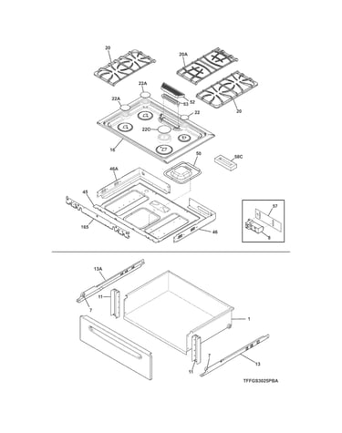 Top/drawer
