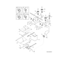 Frigidaire LFGS3025PFC burner diagram