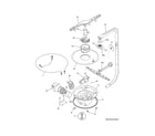 Frigidaire FFID2421QS2A motor & pump diagram