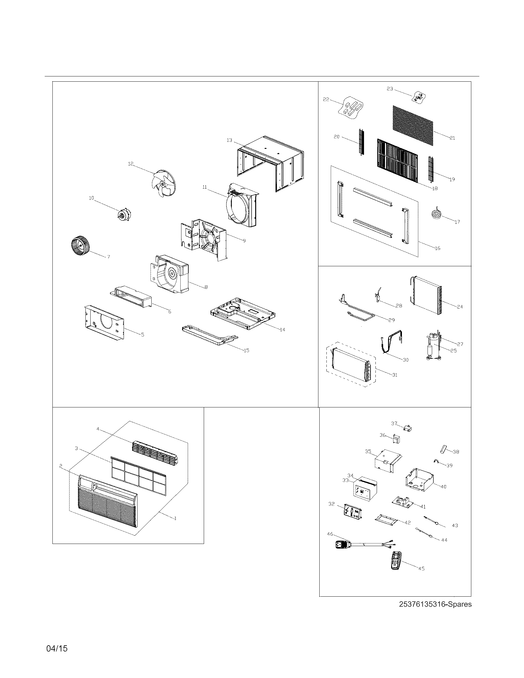 Recommended spare parts