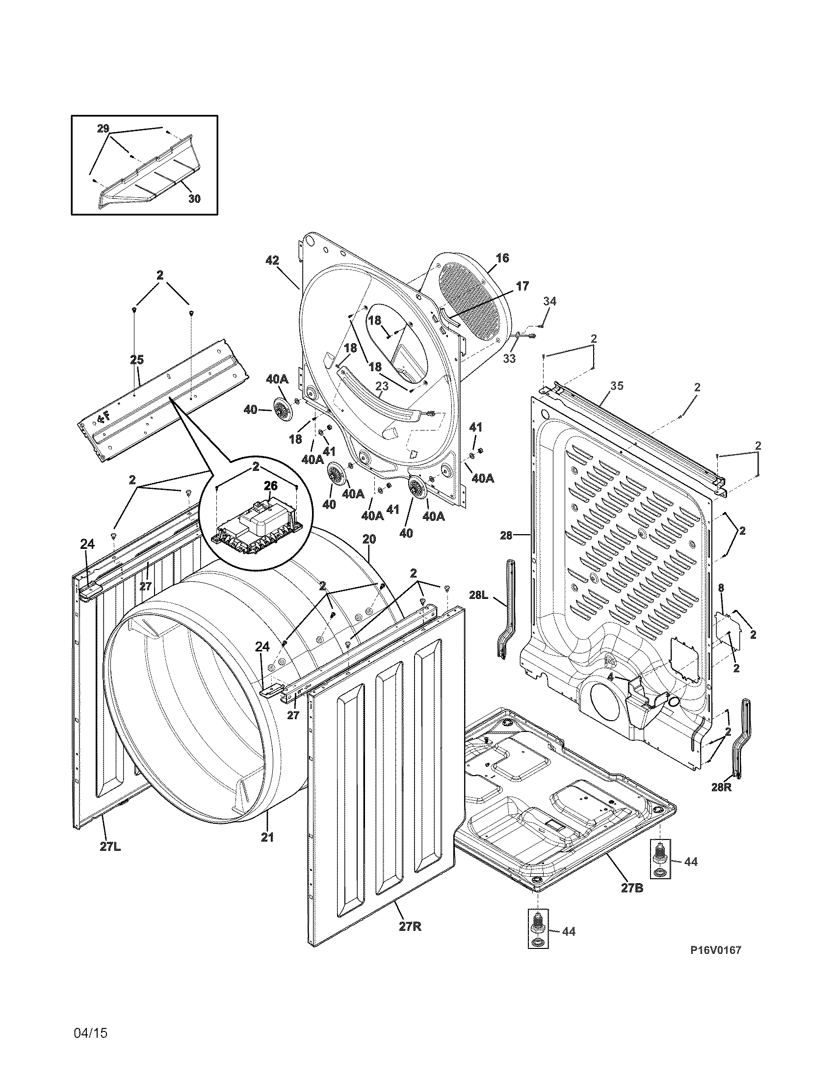 Cabinet/drum