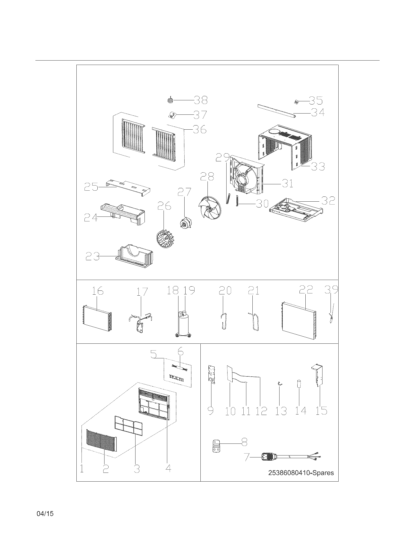 Recommended spare parts