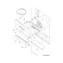 Frigidaire FPHB2899PF7A controls & ice dispenser diagram