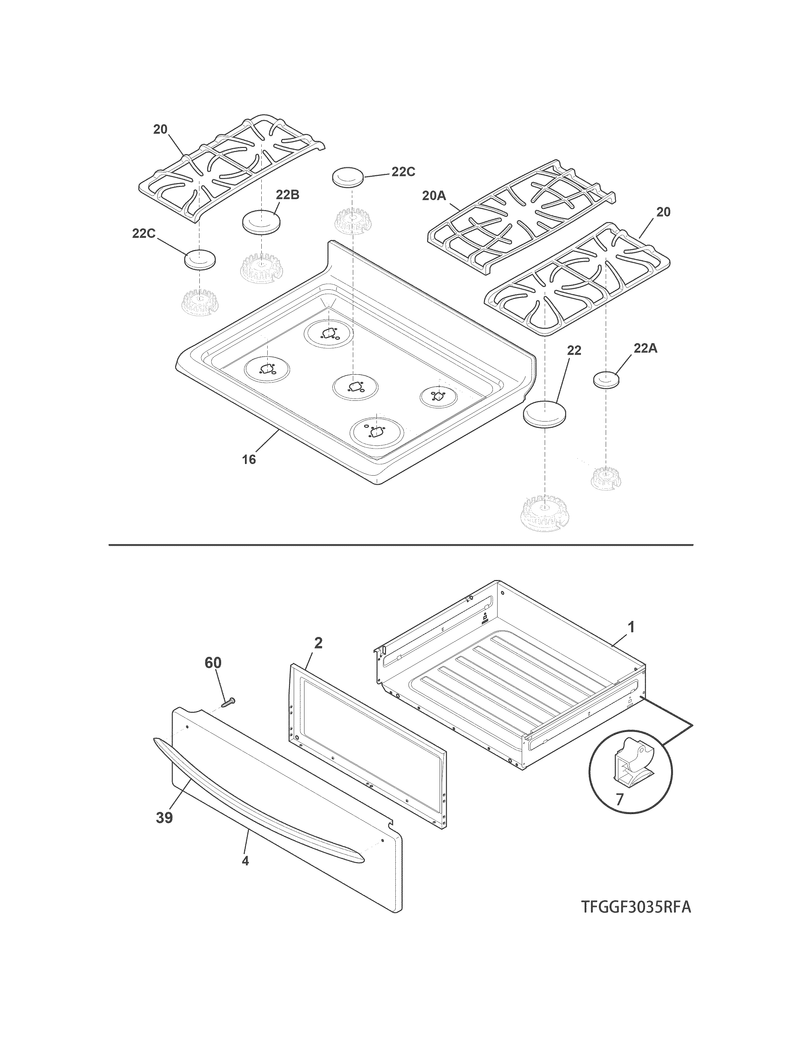 Top/drawer