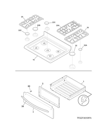 Top/drawer