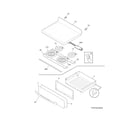 Frigidaire FFEF3024RSA top/drawer diagram