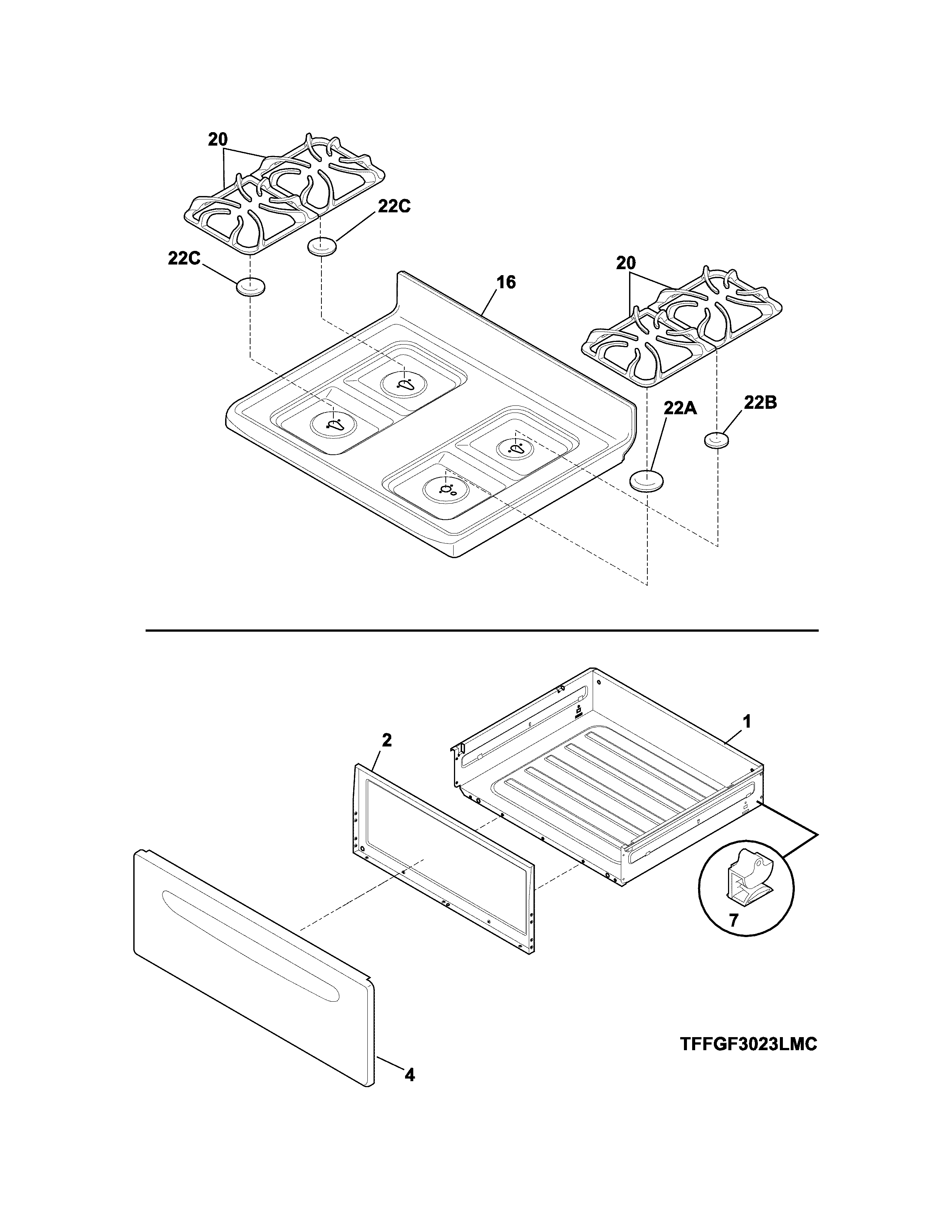 Top/drawer