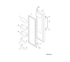 Frigidaire DFHS2313MFDA refrigerator door diagram